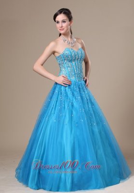 2013 Prom Evening Dress Beading A-line Sweetheart