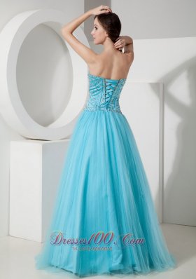 Light Blue Quinceanera Dress Beading For Cheap