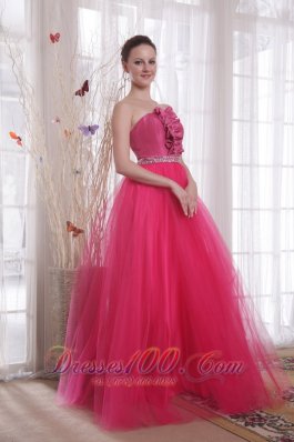 Ruffled Beading Tulle Celebrity Dress Designers