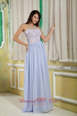 Roling Flower Bodice Lilac Chiffon Dress