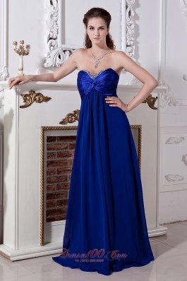 High Quality Royal Blue Homecoming Dress Beadings