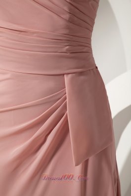 Simple Design Bridesmaid Dress with Brush Halter