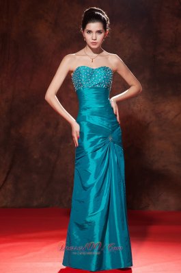 Discount Prom Dress in Sheath Beading Taffeta Style