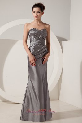 Satin Grey Beads 2013 Prom Dress with High Quality