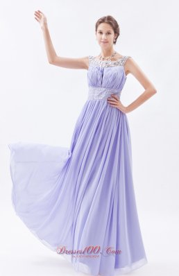 Lilac Lilac Beading Chiffon Prom Dress 2013