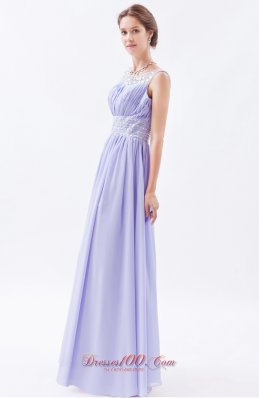 Lilac Lilac Beading Chiffon Prom Dress 2013