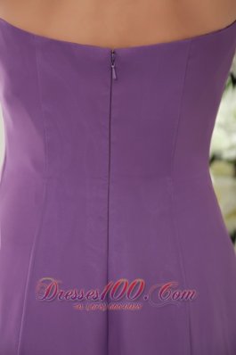 Chiffon Affordable Beaded Lavender Prom Evening Dress