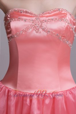 Watermelon Sweetheart Prom Dress 2013 Beaded