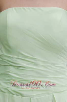 Simple Chiffon Apple Green Prom Dress for Girls