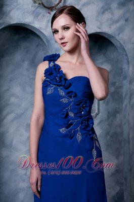 Royal Handmade One Shoulder Beading Prom Dress