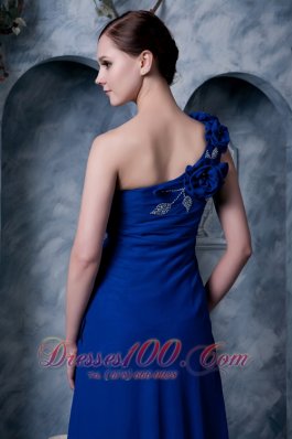 Royal Handmade One Shoulder Beading Prom Dress