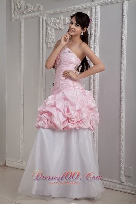 Two-toned Beading Taffeta Graduation Dress Mermaid Style