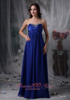 Royal Blue 2013 Mother of the Bride Dress Beaded