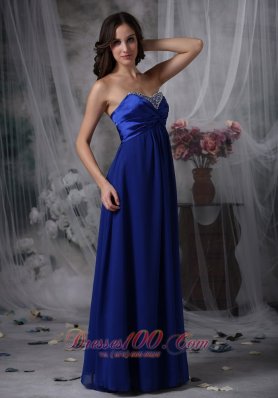 Royal Blue 2013 Mother of the Bride Dress Beaded