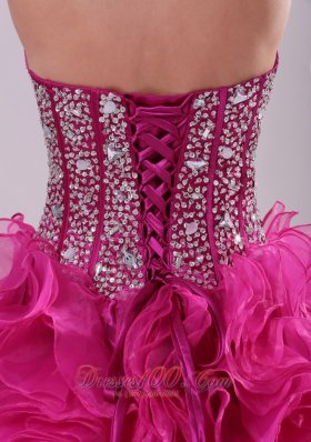 Sweetheart Rhinestone Decorate Uo Bodice Quinceanera Dress
