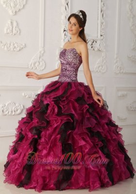 Princesita Quinceanera Dress Multi-color Sweetheart Ruffle