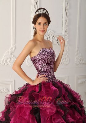 Princesita Quinceanera Dress Multi-color Sweetheart Ruffle