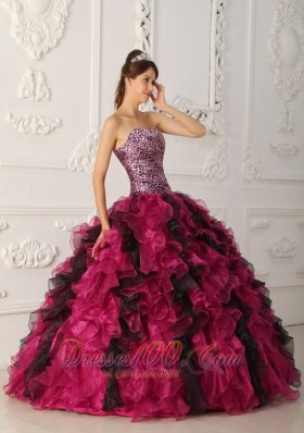 Princesita Quinceanera Dress Multi-color Sweetheart Ruffle