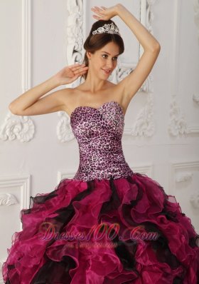 Princesita Quinceanera Dress Multi-color Sweetheart Ruffle