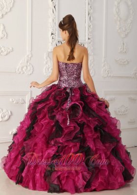 Princesita Quinceanera Dress Multi-color Sweetheart Ruffle