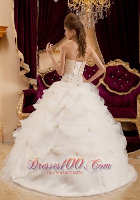 Amazing Beautiful Ivory Quinceanera Dress Sweetheart Pick-ups