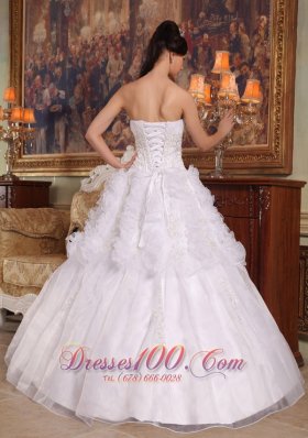 GWhite A-line/Princess Sweetheart Quinceanera Dress