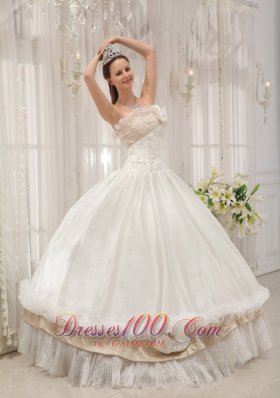 Ball Gown Strapless Floor-length Taffeta Dress for Quince