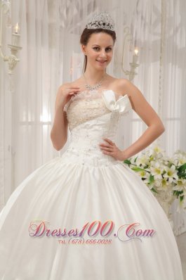 Ball Gown Strapless Floor-length Taffeta Dress for Quince