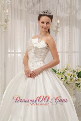 Ball Gown Strapless Floor-length Taffeta Dress for Quince