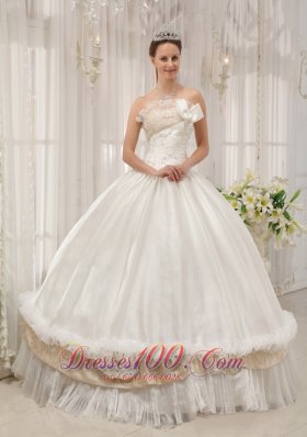 Ball Gown Strapless Floor-length Taffeta Dress for Quince