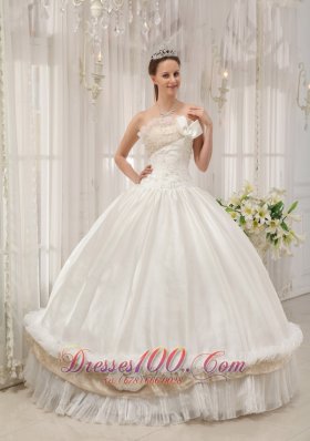 Ball Gown Strapless Floor-length Taffeta Dress for Quince