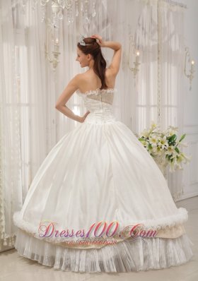 Ball Gown Strapless Floor-length Taffeta Dress for Quince