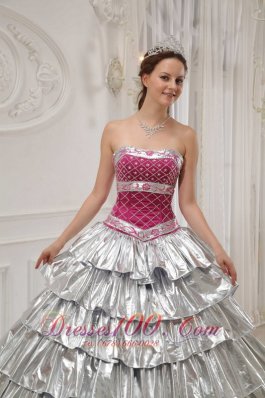 Quinceanera Dress Strapless Satin and Taffeta Beading