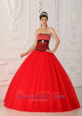 Sweet 16 Dress Strapless Black and Hot Pink A-line Floor-length