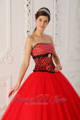 Sweet 16 Dress Strapless Black and Hot Pink A-line Floor-length