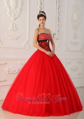 Sweet 16 Dress Strapless Black and Hot Pink A-line Floor-length