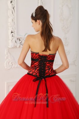 Sweet 16 Dress Strapless Black and Hot Pink A-line Floor-length