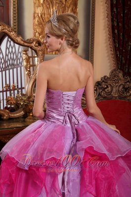 Multi-color Quinceanera Dress Ruffles Ball Gown Sweetheart