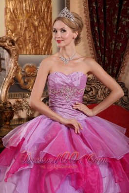 Multi-color Quinceanera Dress Ruffles Ball Gown Sweetheart