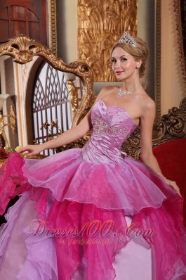 Multi-color Quinceanera Dress Ruffles Ball Gown Sweetheart