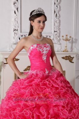 Modest Quinceanera Dress Floral Beading Strapless