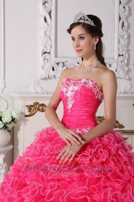 Modest Quinceanera Dress Floral Beading Strapless