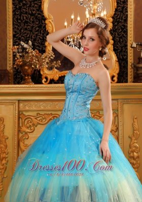 Multi-color Sweetheart Beading Ball Gown Dress for Quinceanera