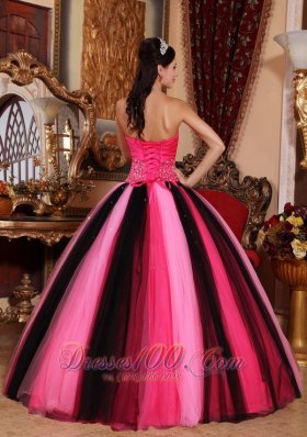 Strapless Colorful Sweet 15 Dress Floor-length