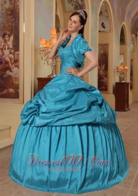 Unique Quinceanera Dress Pick-ups Teal Sweetheart