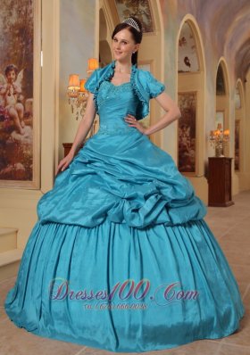 Unique Quinceanera Dress Pick-ups Teal Sweetheart