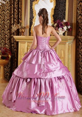 Lavendar Sweet 16 Dress Ruched Beading Ball Gown