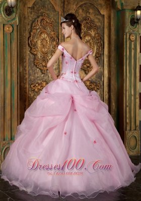 Pink Sweet 16 Dress Off the Shoulder Quinceanera