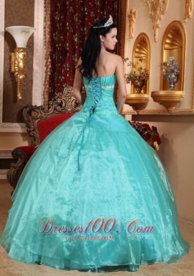 Green Quinceanera Dress Strapless Ball Gown Embroidery