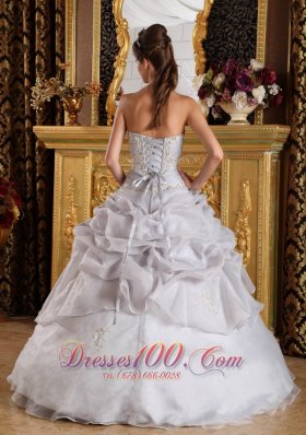 Quinceanera Ruched Dress Sweetheart Organza Beading